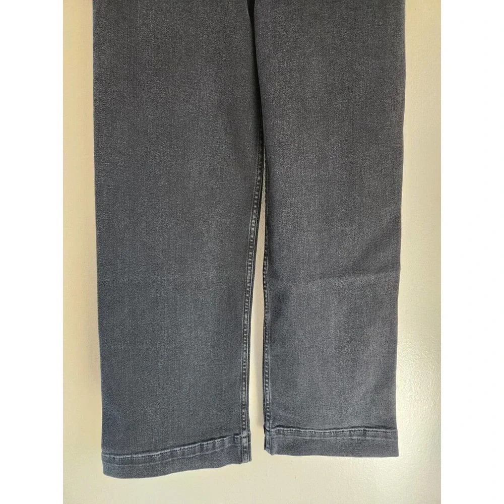 NWT Anthropologie Pilcro The Skipper Wide-Leg Jeans Size 23T Dark Grey - Picture 6 of 15